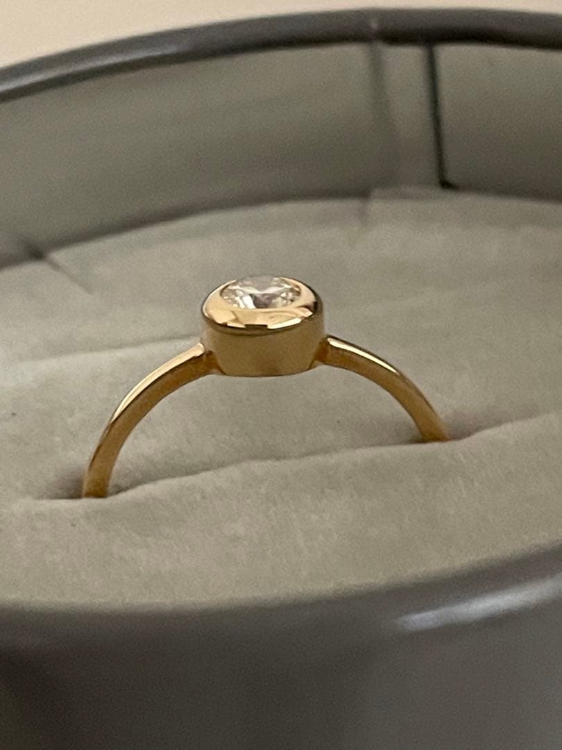 lilas スピックアンドスパン　フクリン　18k ダイヤリング　13号