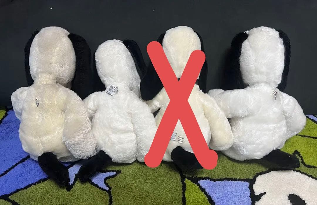 ヴィンテージ スヌーピー ぬいぐるみ 18inch 4体セット