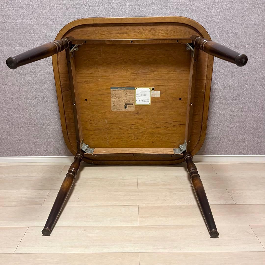 昭和レトロ ダイニングテーブル 飛騨産業 キツツキマーク ２人用 テーブルのみ