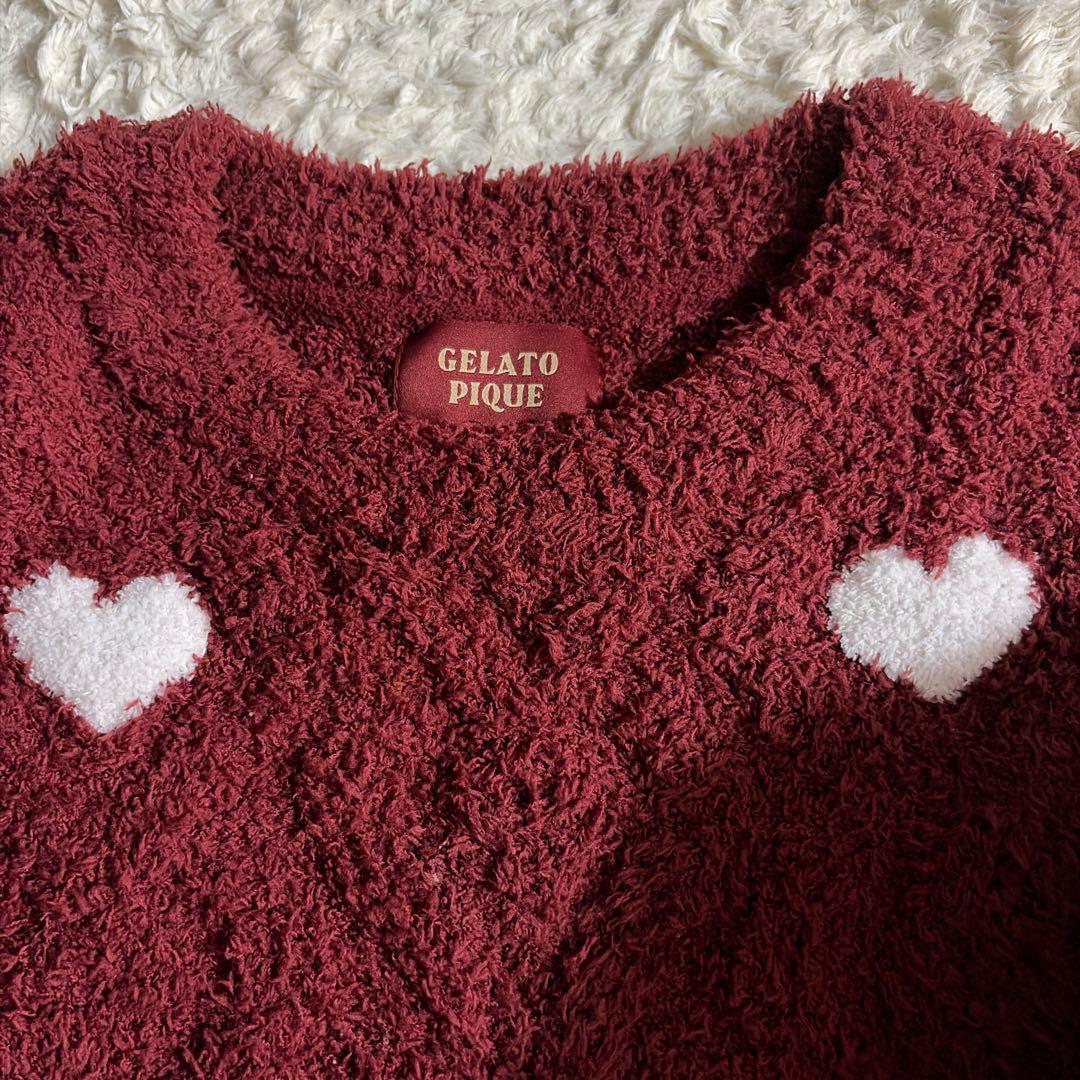 GELATO PIQUE ハート柄 ルームウェア ホリデー セットアップ