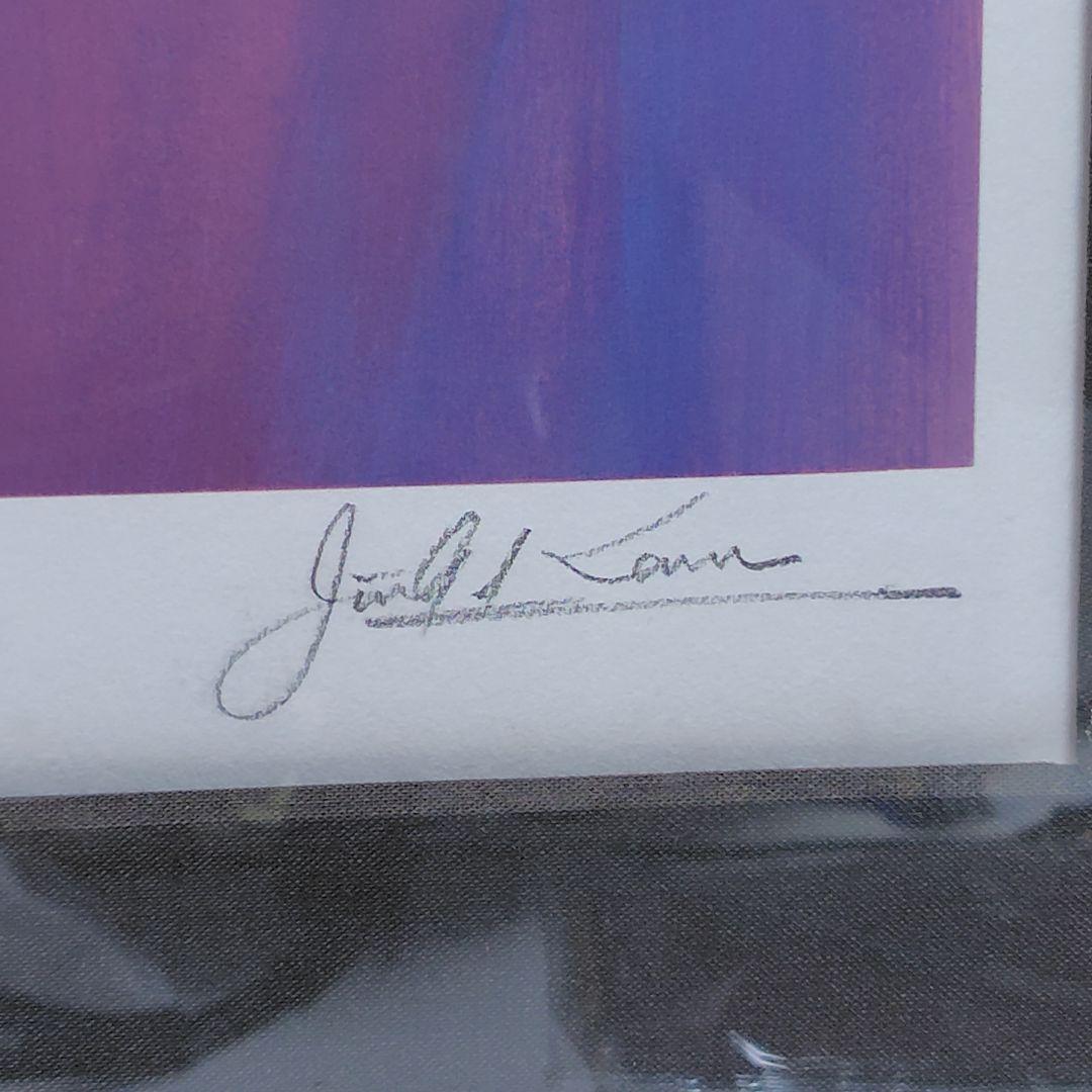 シルクスクリーン ジン G.カム 「サッチモ」 額装 JAZZ N1104