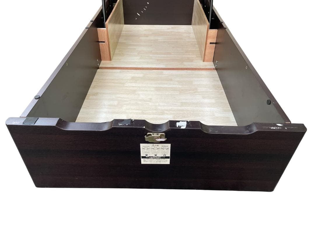 大阪京都限定 ニトリ 深型 跳ねあ上げ式宮付きベッドフレーム