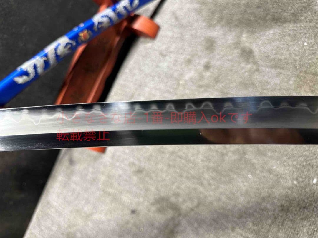 26寸三枚合侍打刀ブルードラゴン 古兵器 武具 刀装具 日本刀 模造刀 居合刀