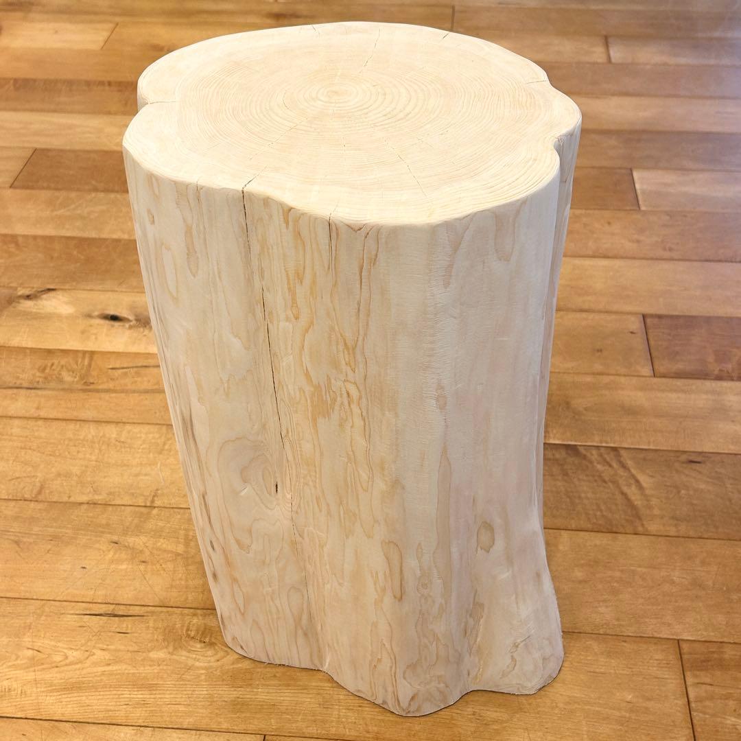 檜 丸太 椅子 スツール No.1238 切り株 丸太