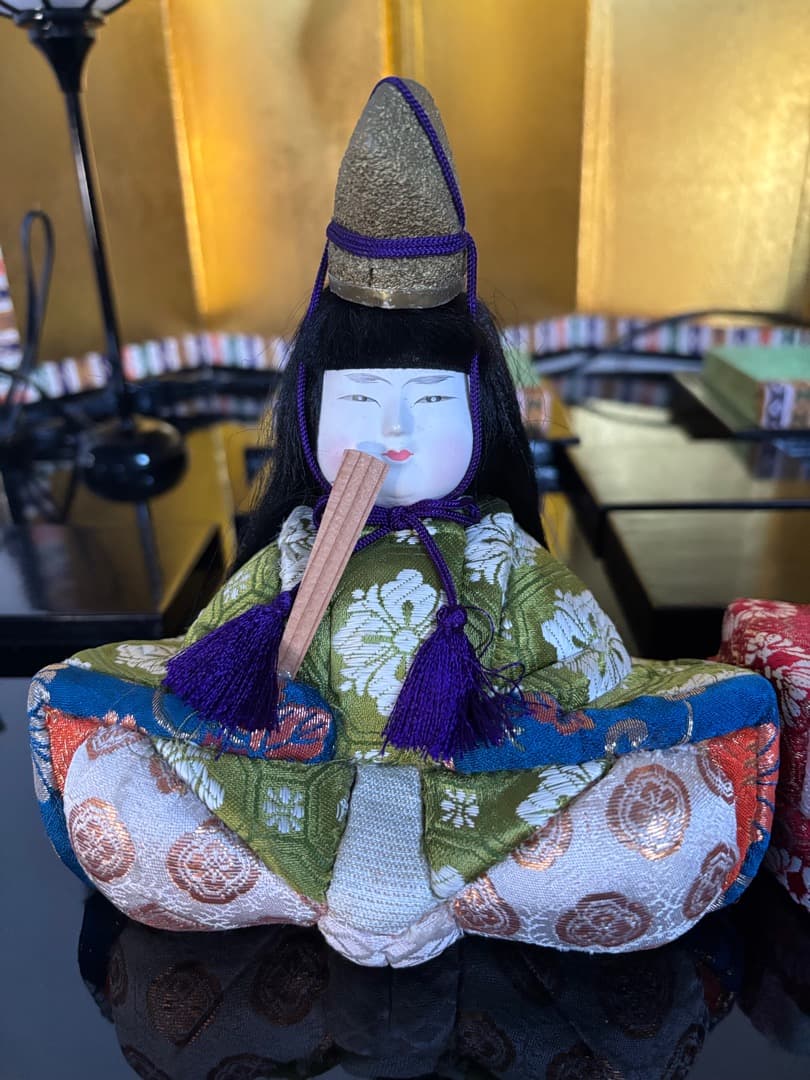 祐月作　木目込み人形　15人揃い