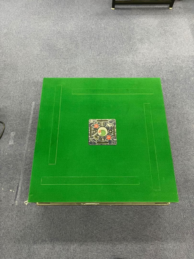 中古 人気物麻雀セット 全自動 折りたたみ 牌 28mm ブラック　動作確認済み