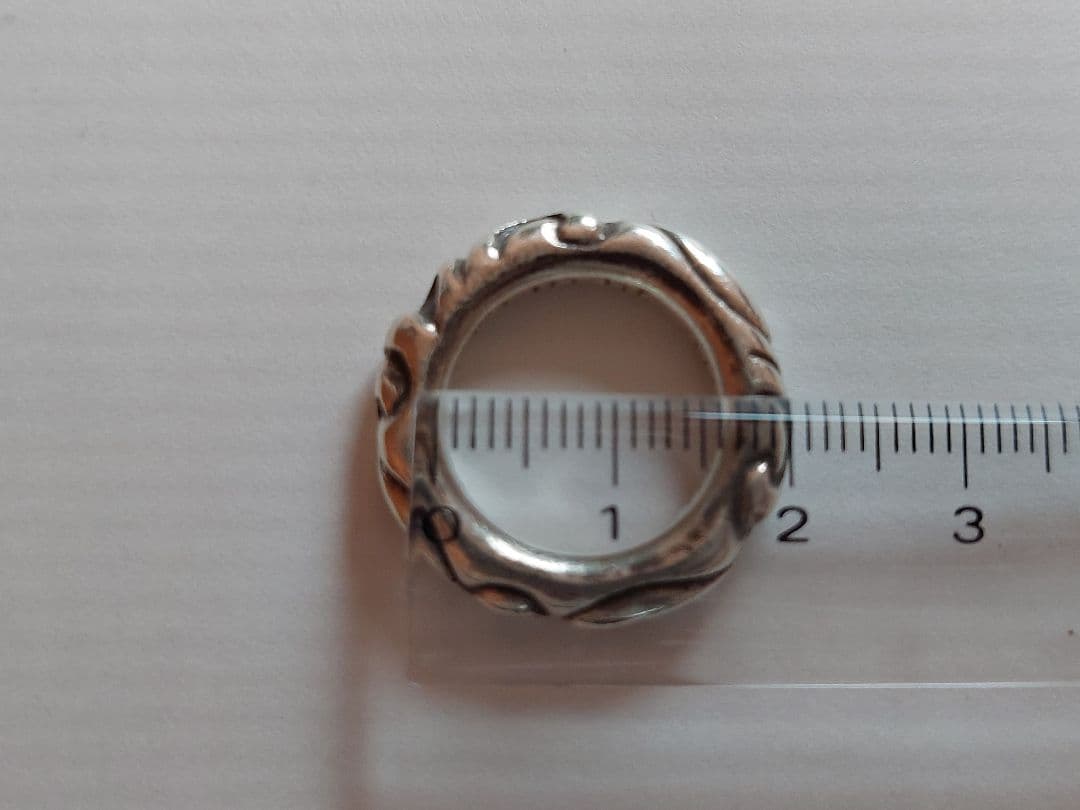 ⬛専用⬛再値下げ☆クロムハーツ☆スクロールバンドリング約10号内径約1.6