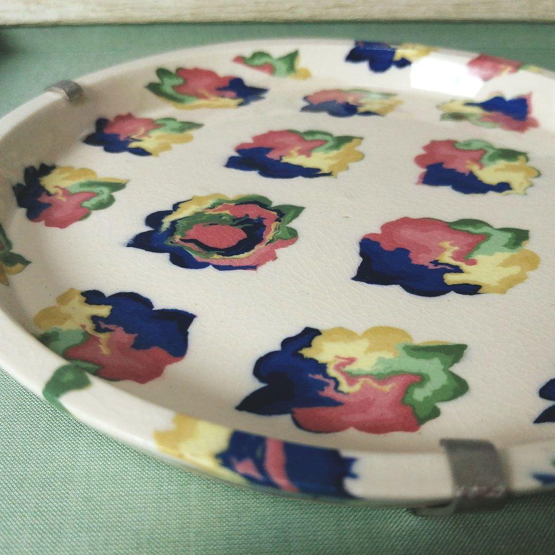 人間国宝 松井康成 萃瓷練上 華雲文皿 額装 飾皿 すいじ練上皿 骨董