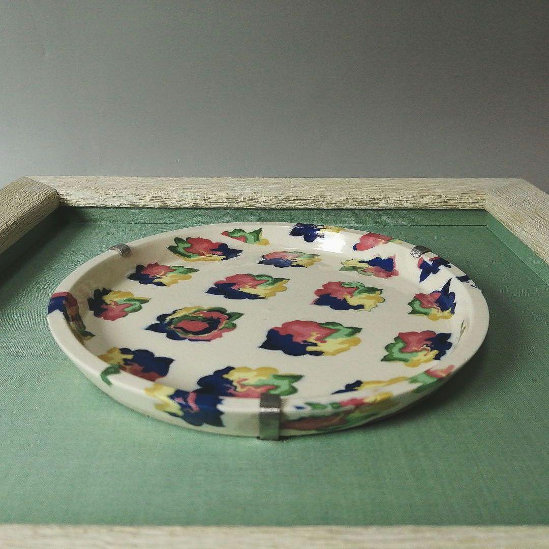 人間国宝 松井康成 萃瓷練上 華雲文皿 額装 飾皿 すいじ練上皿 骨董