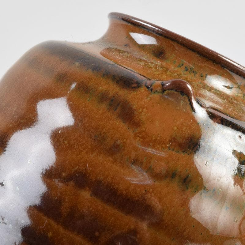 茶道具 高取焼 十三代高取八仙作 肩衝茶入 仕覆付 共