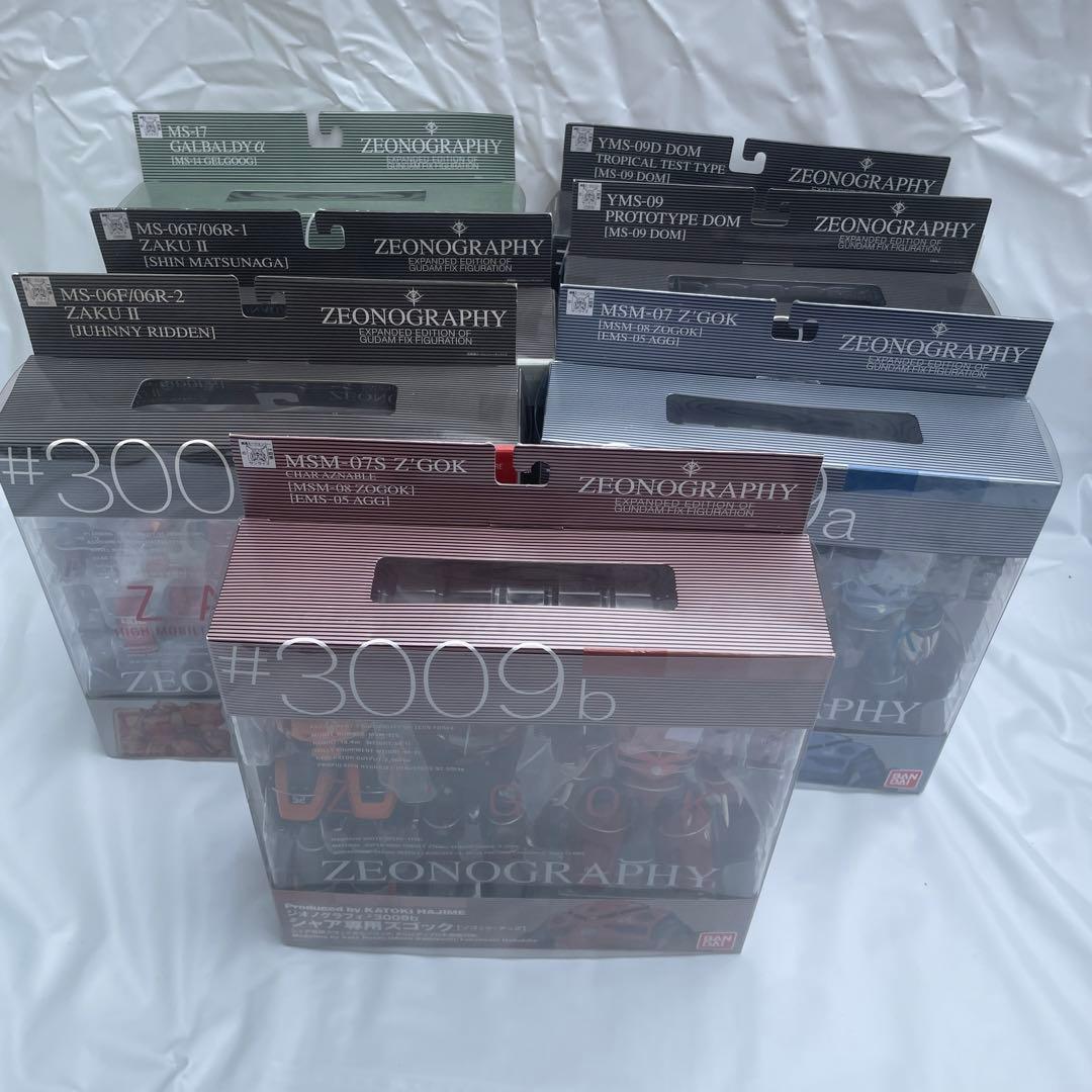 ジオノグラフィ 機動戦士ガンダム バンダイ 7体セットシャア専用 ズゴック ドム