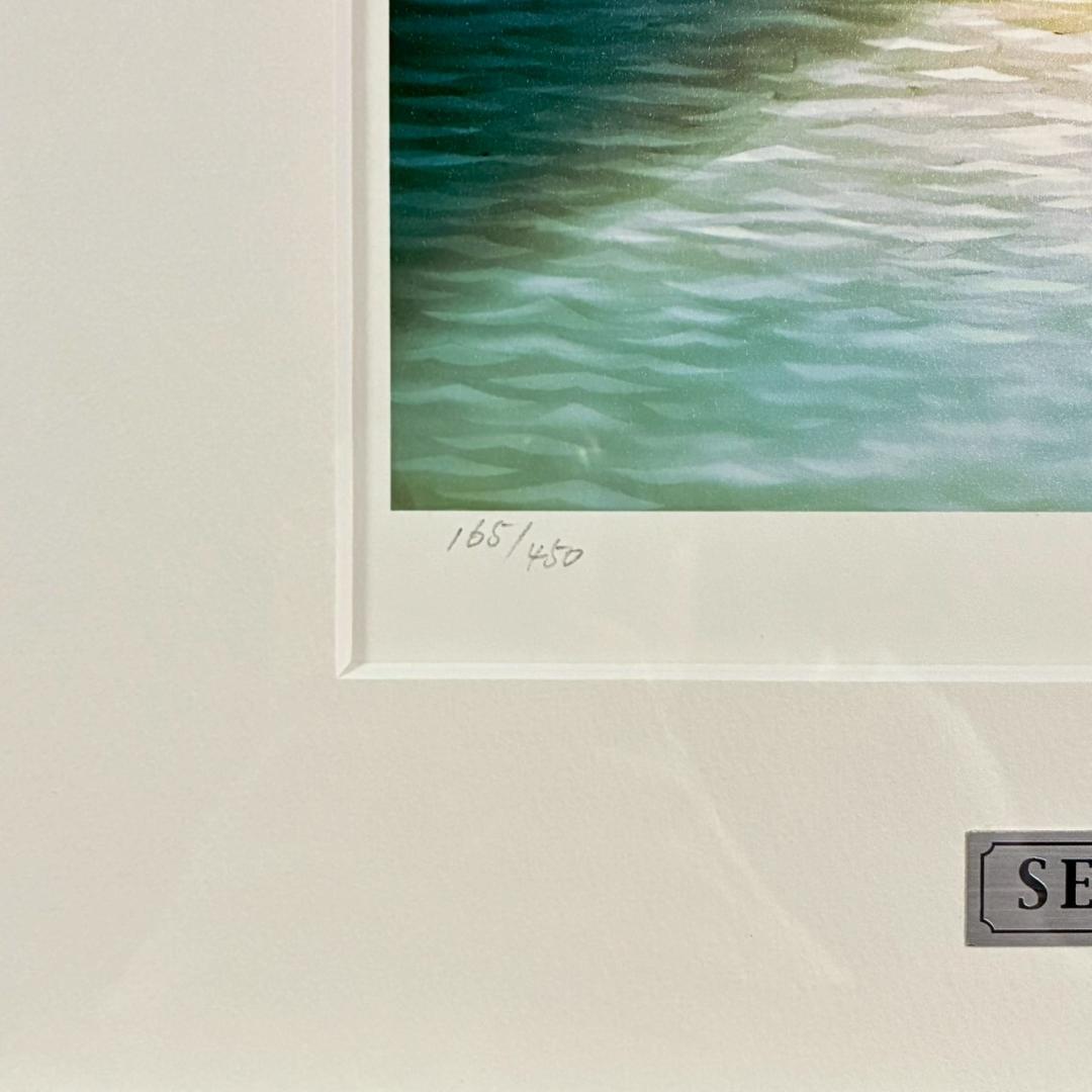 美品 藤城清治「日の出の音楽」レフグラフ 直筆サイン入り 作品保証書有