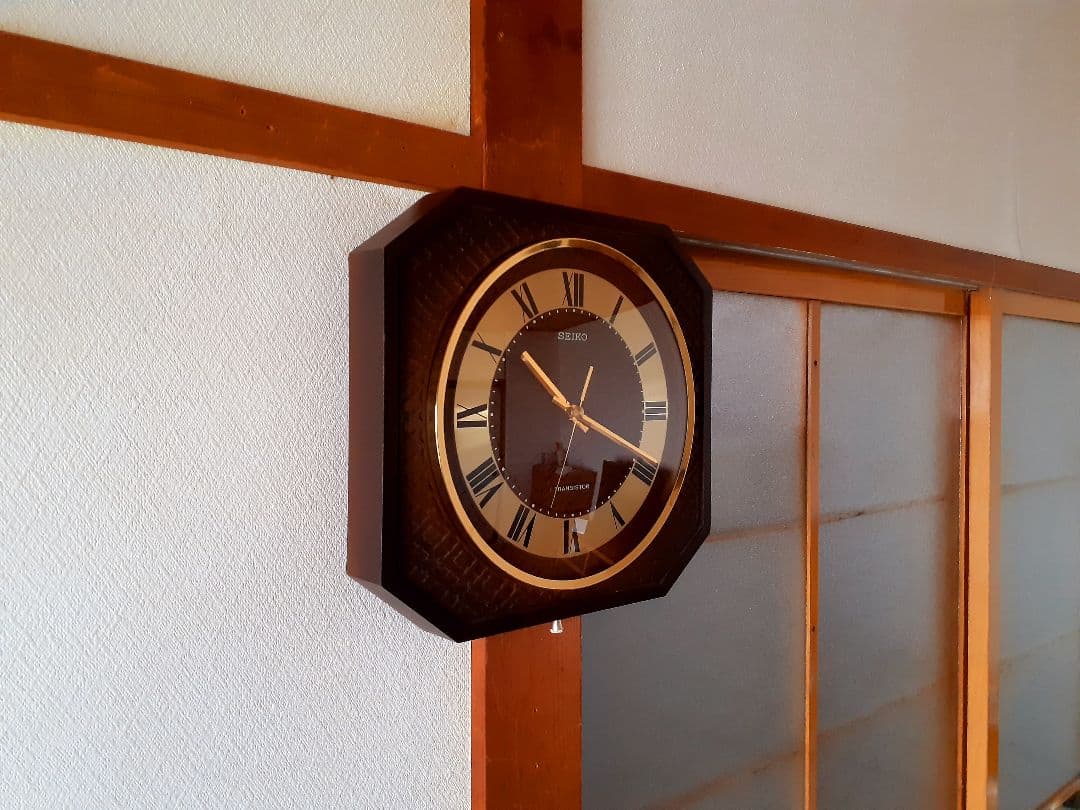 70's　SEIKO　トランジスタ　掛け時計　ミッドセンチュリー　ビンテージ
