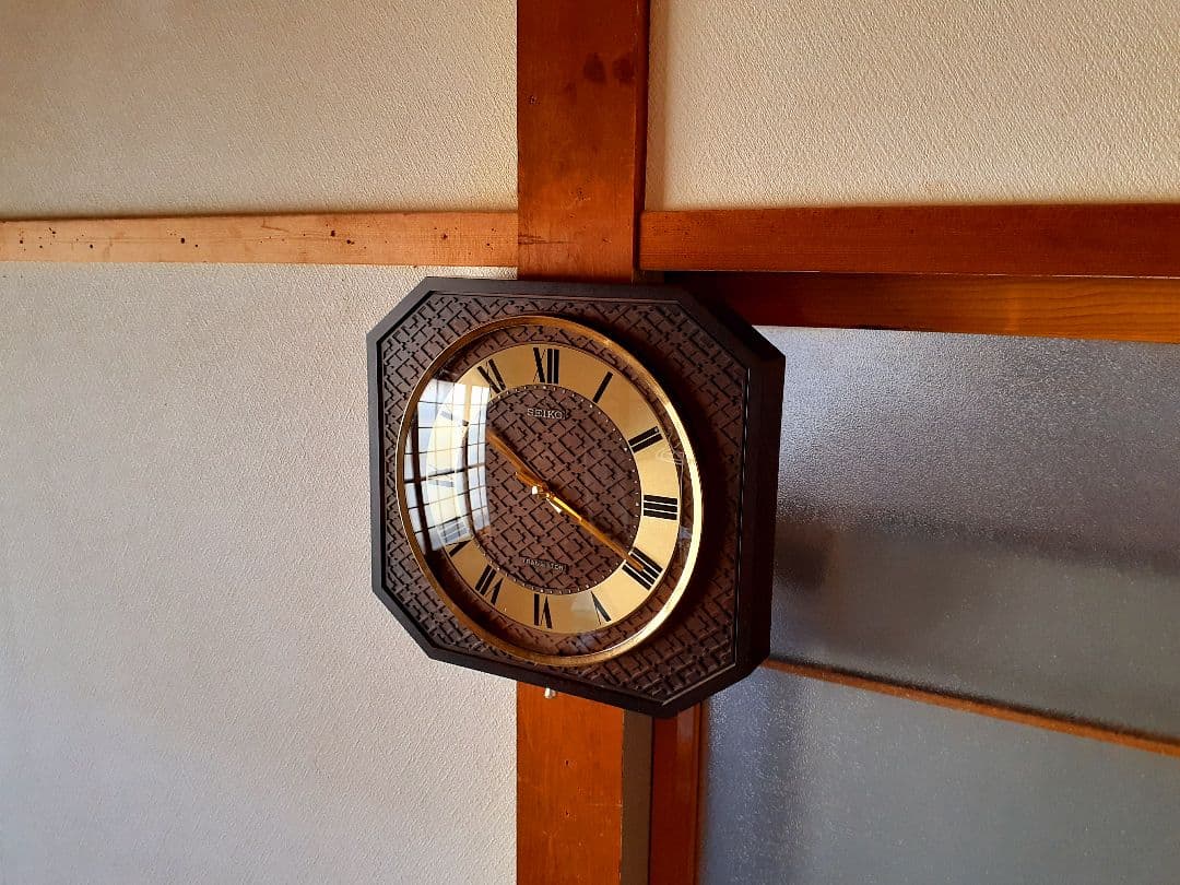 70's　SEIKO　トランジスタ　掛け時計　ミッドセンチュリー　ビンテージ