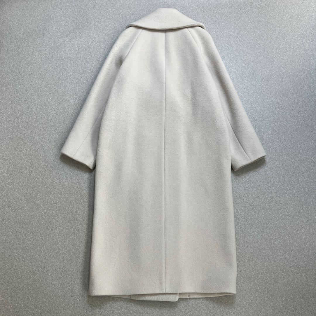 ワイドカラー✨ラグランスリーブ】ノーブル メランジエアー ウールコート