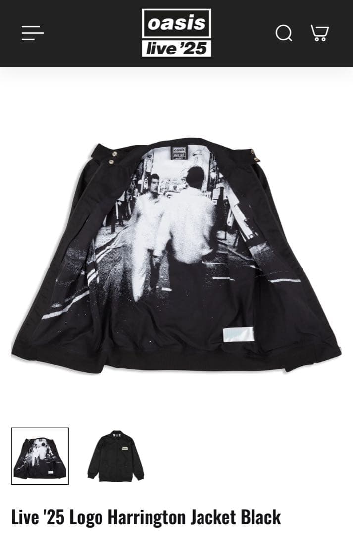 オアシス Oasis Harrington Jacket Black (M) オアシス Oasis Harrington Jacket Black (M) Overseas Exclusive