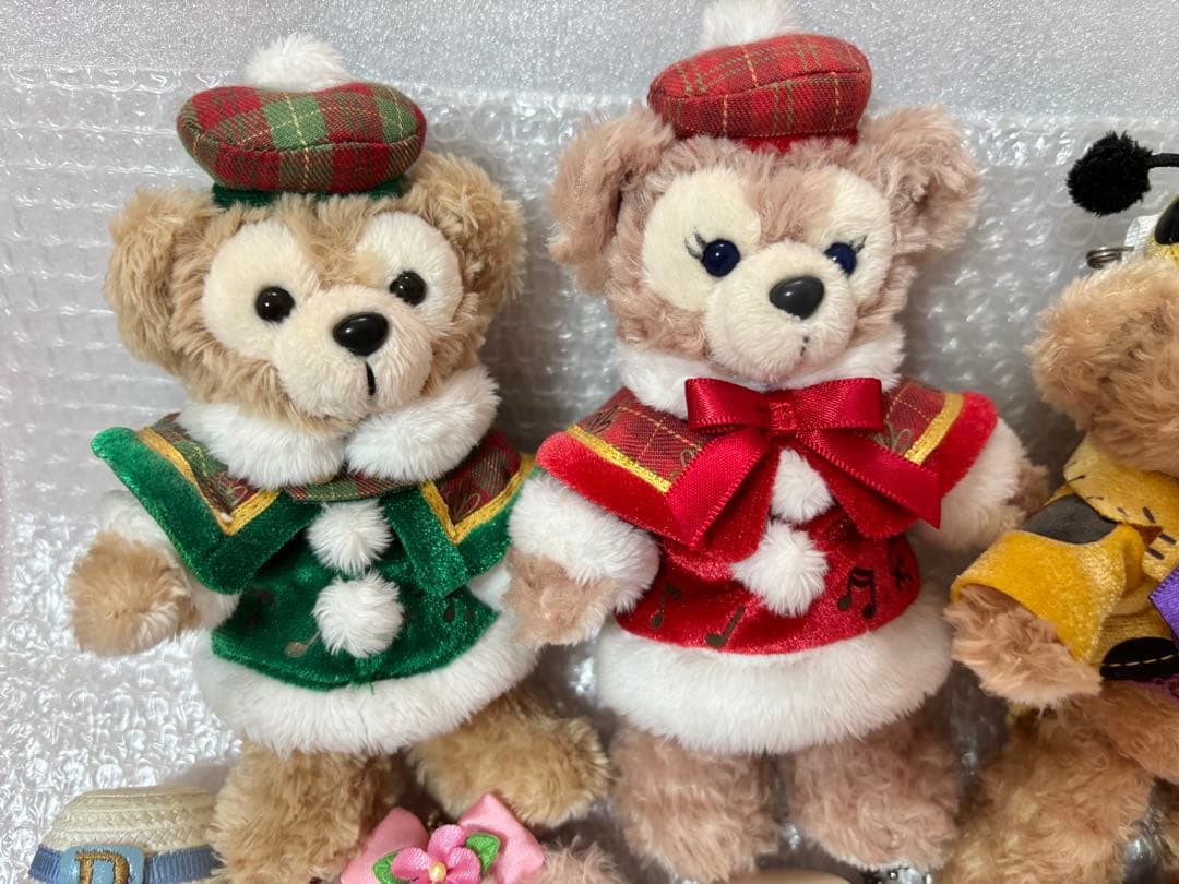 ダッフィー　シェリーメイ　ぬいぐるみバッジ　スプリング　スウィート　クリスマス
