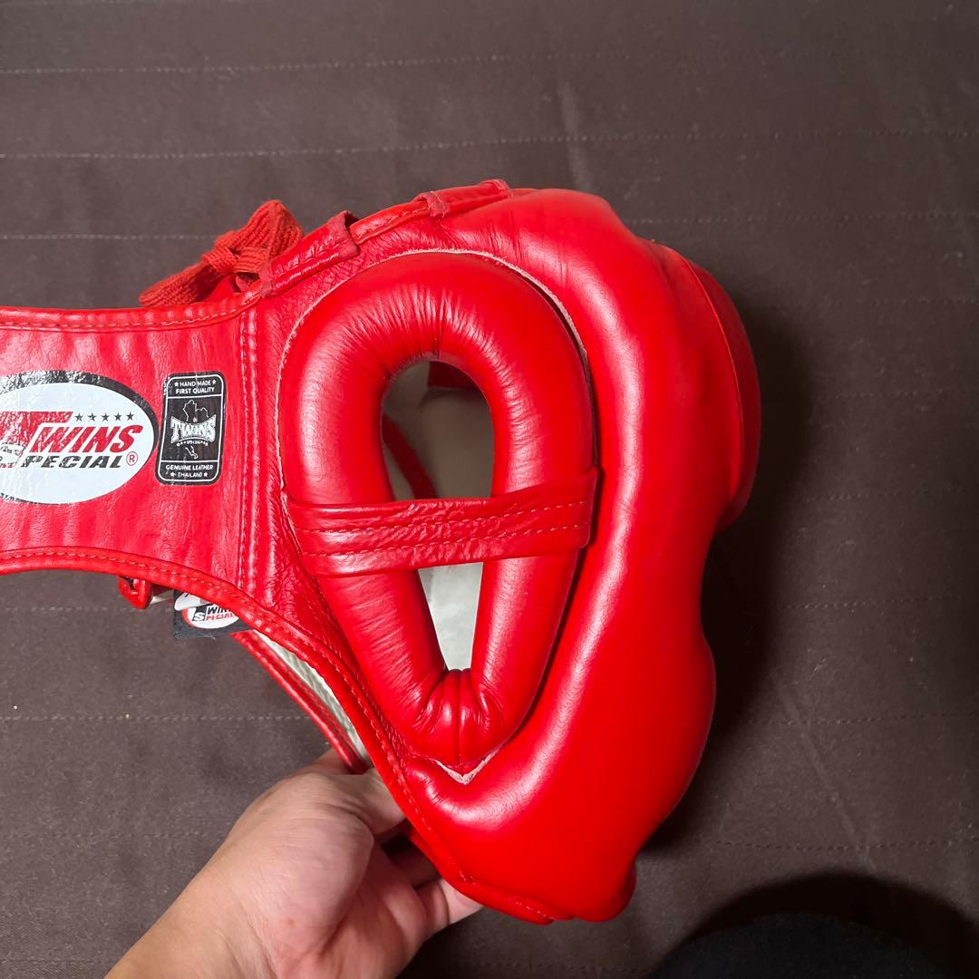 TWINS SPECIAL ヘッドギア 赤 Mサイズ