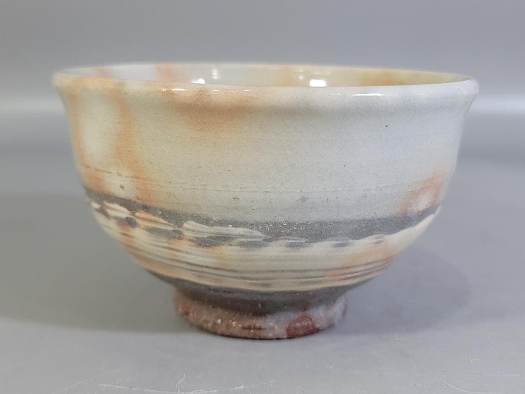 茶道具 三作三嶋茶碗 十客 平安清和作 共箱 美品 DT608 ◇