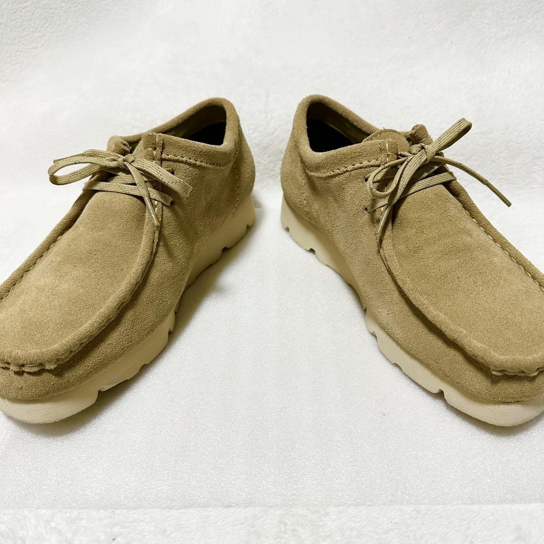 クラークス CLARKS ワラビー ゴアテックス ビブラムソール ベージュ 本革