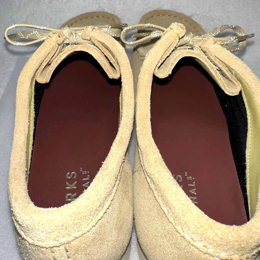 クラークス CLARKS ワラビー ゴアテックス ビブラムソール ベージュ 本革