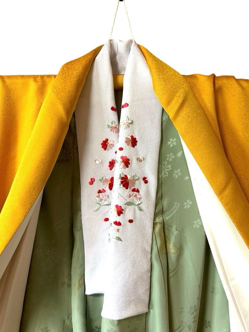 振袖&長襦袢セット 山吹がかった黄色 - DANSE-BORDEAUX.COM