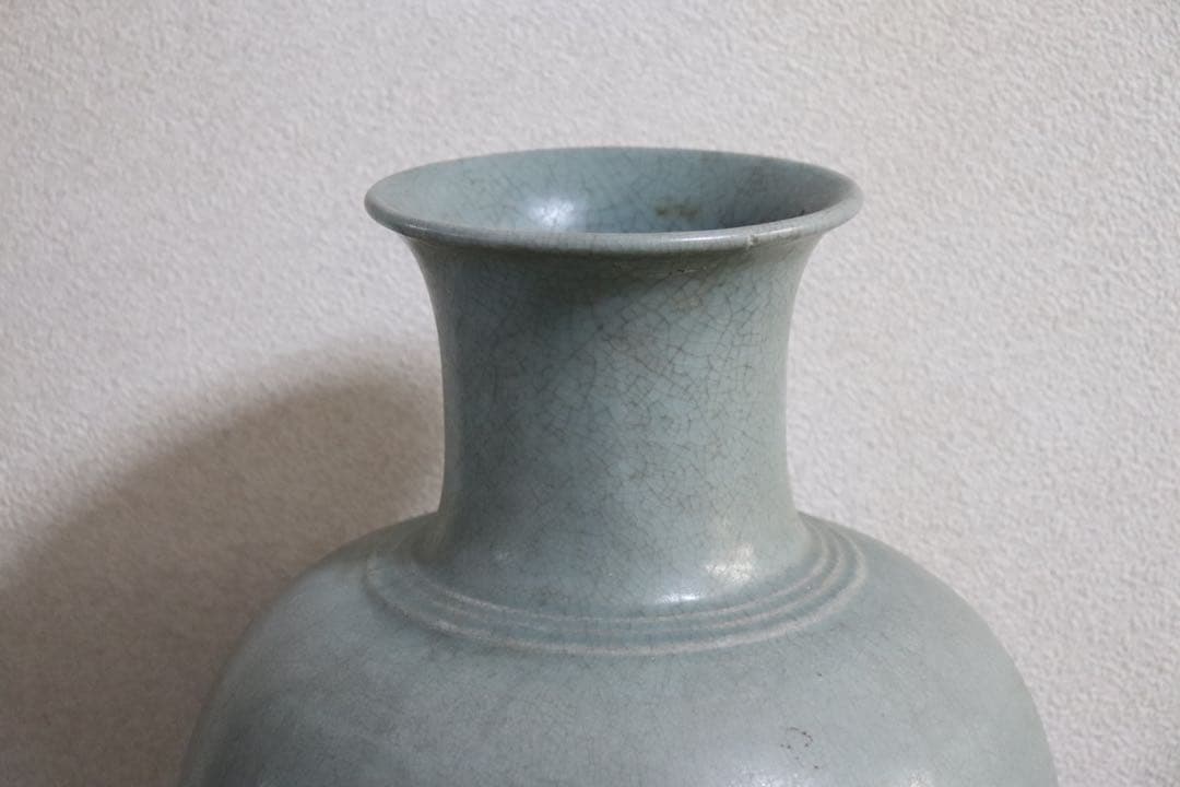 中国 汝窯青磁 大瓶 コレクション放出 アンティーク 送料込み250901