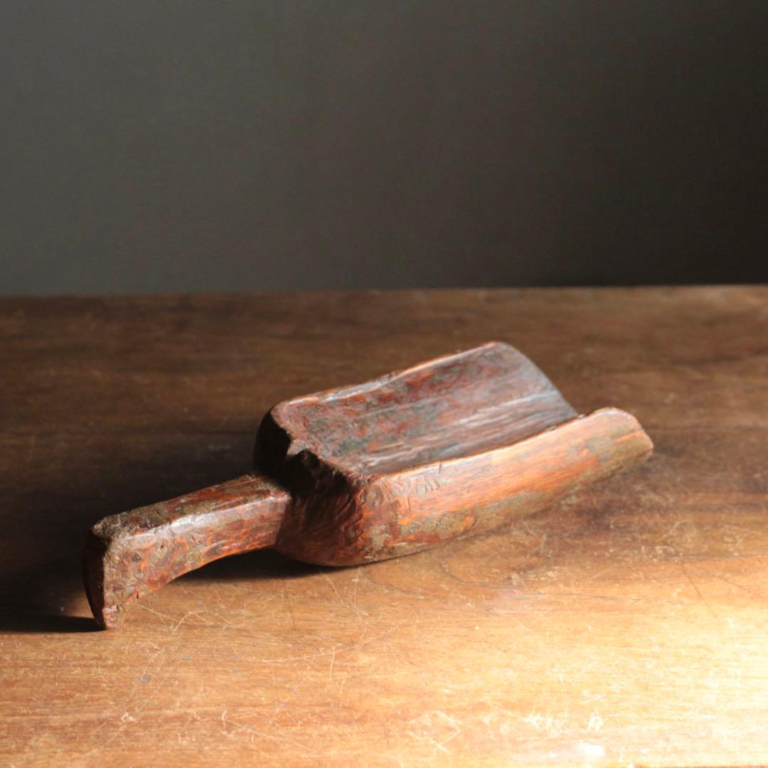 古い 穀物掬い 古道具 アンティーク オブジェ 民芸 検）李朝