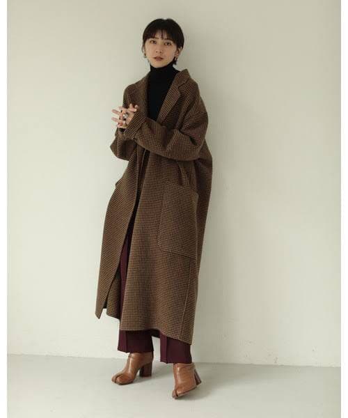 todayful オーバーチェックコート over check coat 38 TODAYFUL