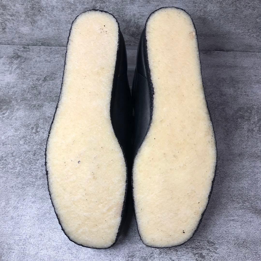【未使用級】Clarks Wallabee ワラビー　レザー　黒　28.5㌢