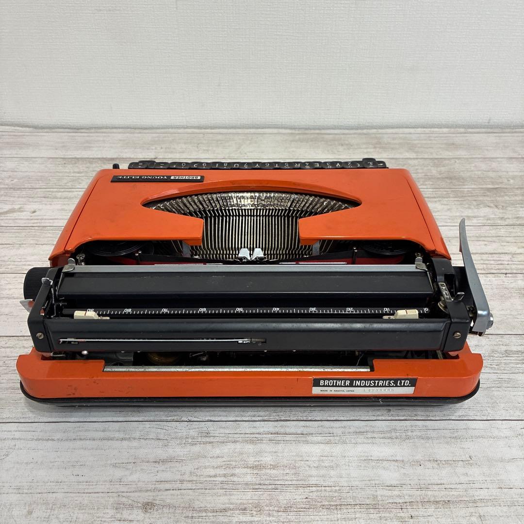 BROTHER YOUNG ELITE タイプライターオレンジ - メルカリ
