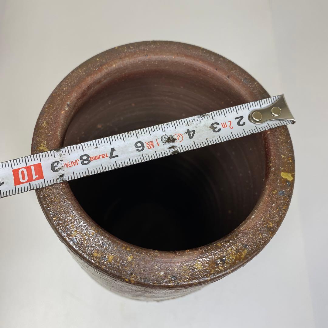 出来良　藤原雄　花瓶　共箱　高さ約25㎝　東さ7-0520①