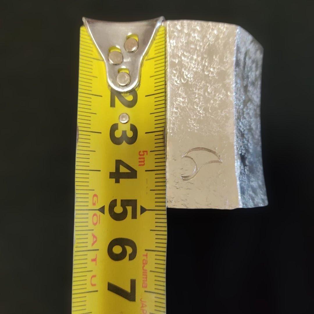 南鐐八角蓋置き。竹影堂。銀製品。 銀杏、いちょう。約70g。茶道具