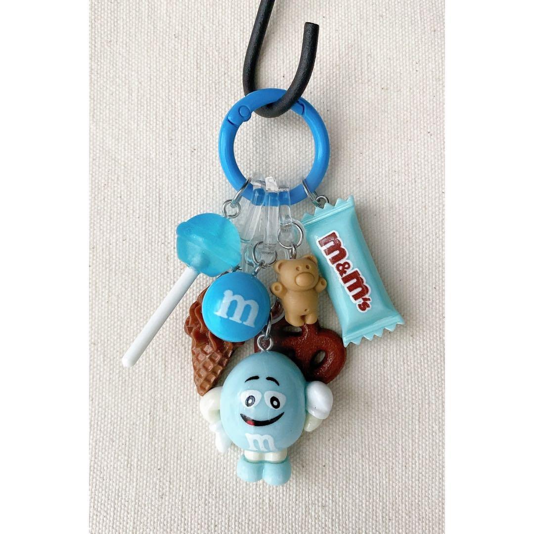 じゃらじゃらキーホルダー【No.251】ブルー・水色/ブラウン・茶 - メルカリ