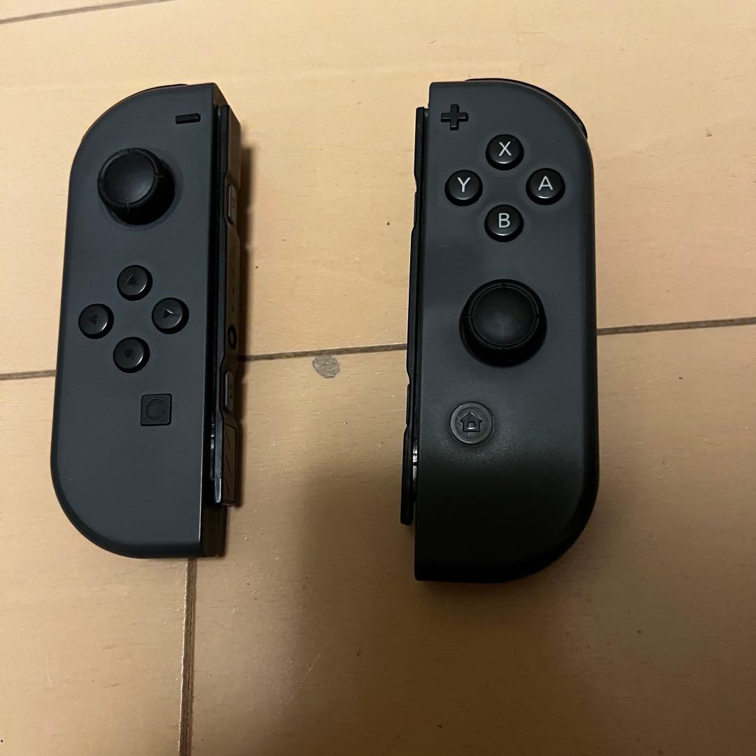 【美品】Nintendo Switch 本体 グレー バッテリー新品 初期化済