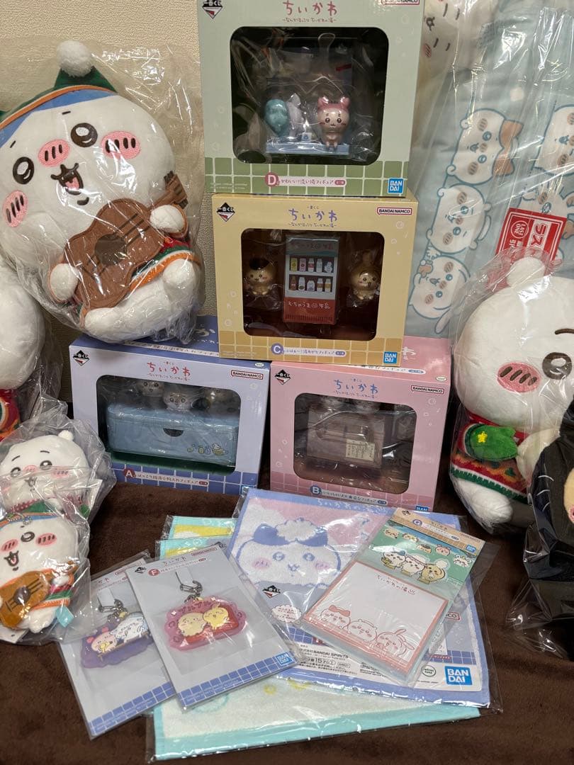 一番くじ ちいかわ なんかほっこり ちいかわの湯 エニマイくじ　26点セット