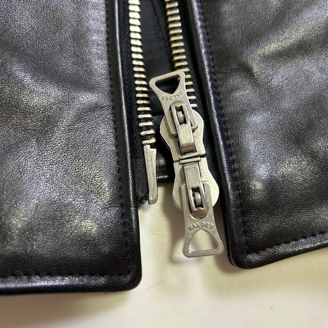 NO,NO,YES! LEATHER JACKET HORSE-HIDE BLK