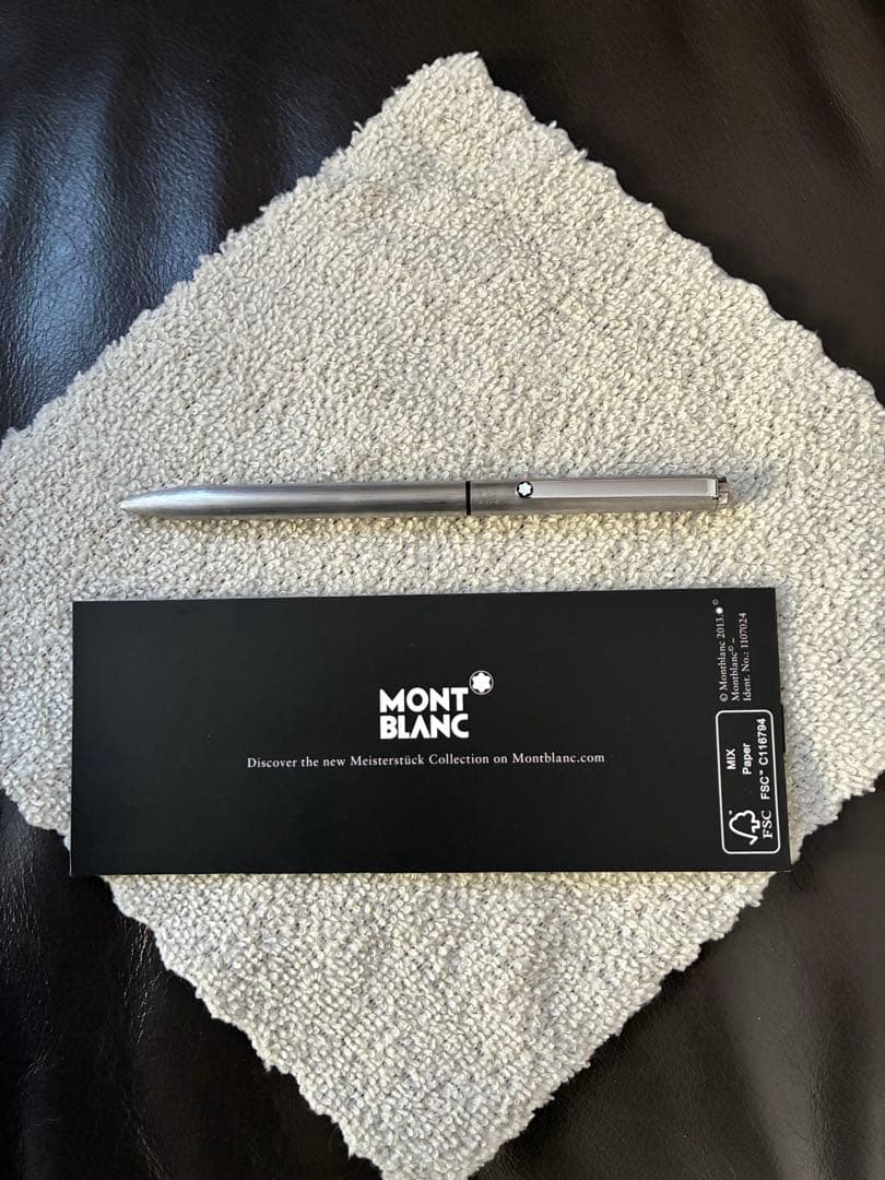 ◾️MONT BLANC モンブラン◾️二色ボールペン◾️シルバーメタル