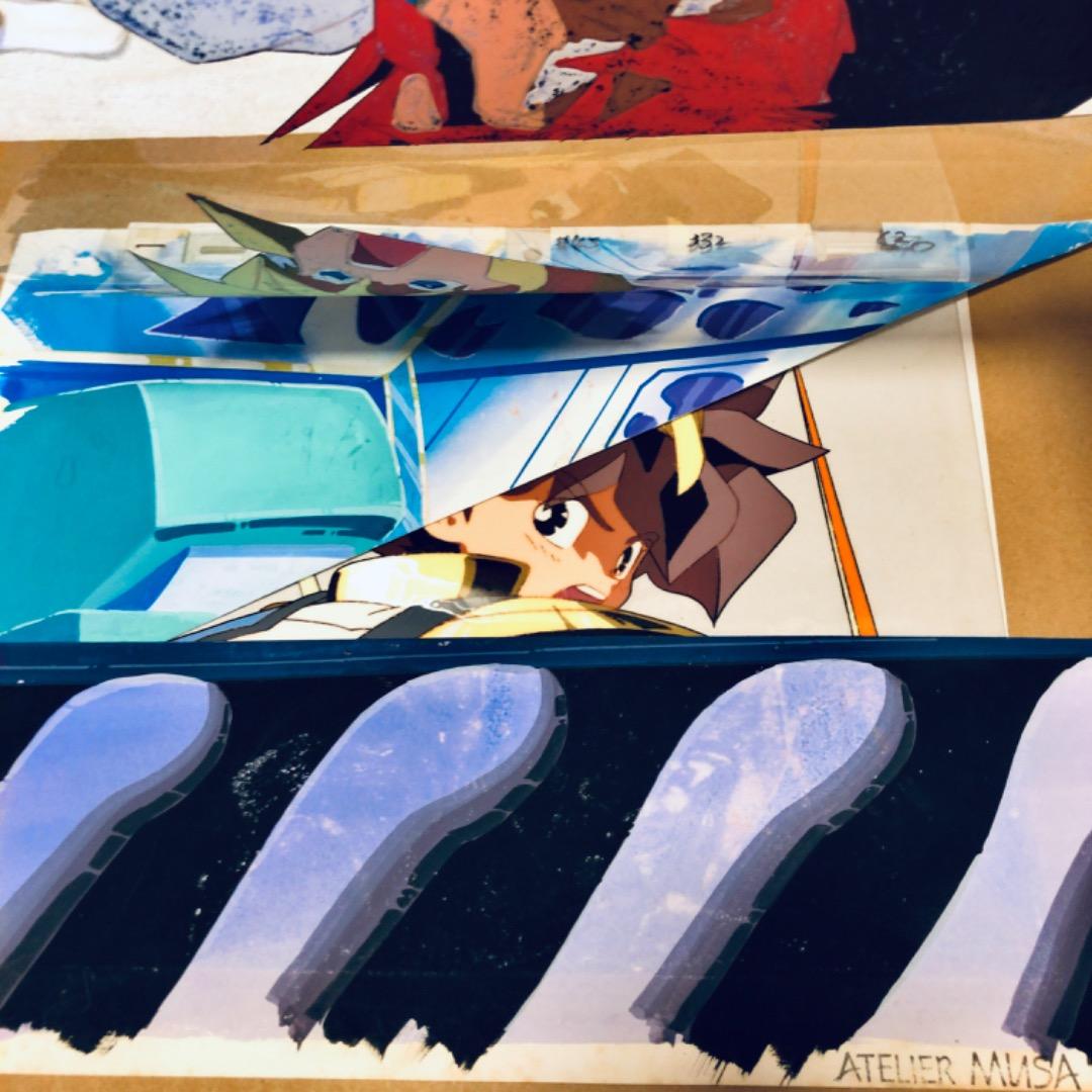 セル画 背景付き 魔神英雄伝ワタル 戦部ワタル 虎王 海火子