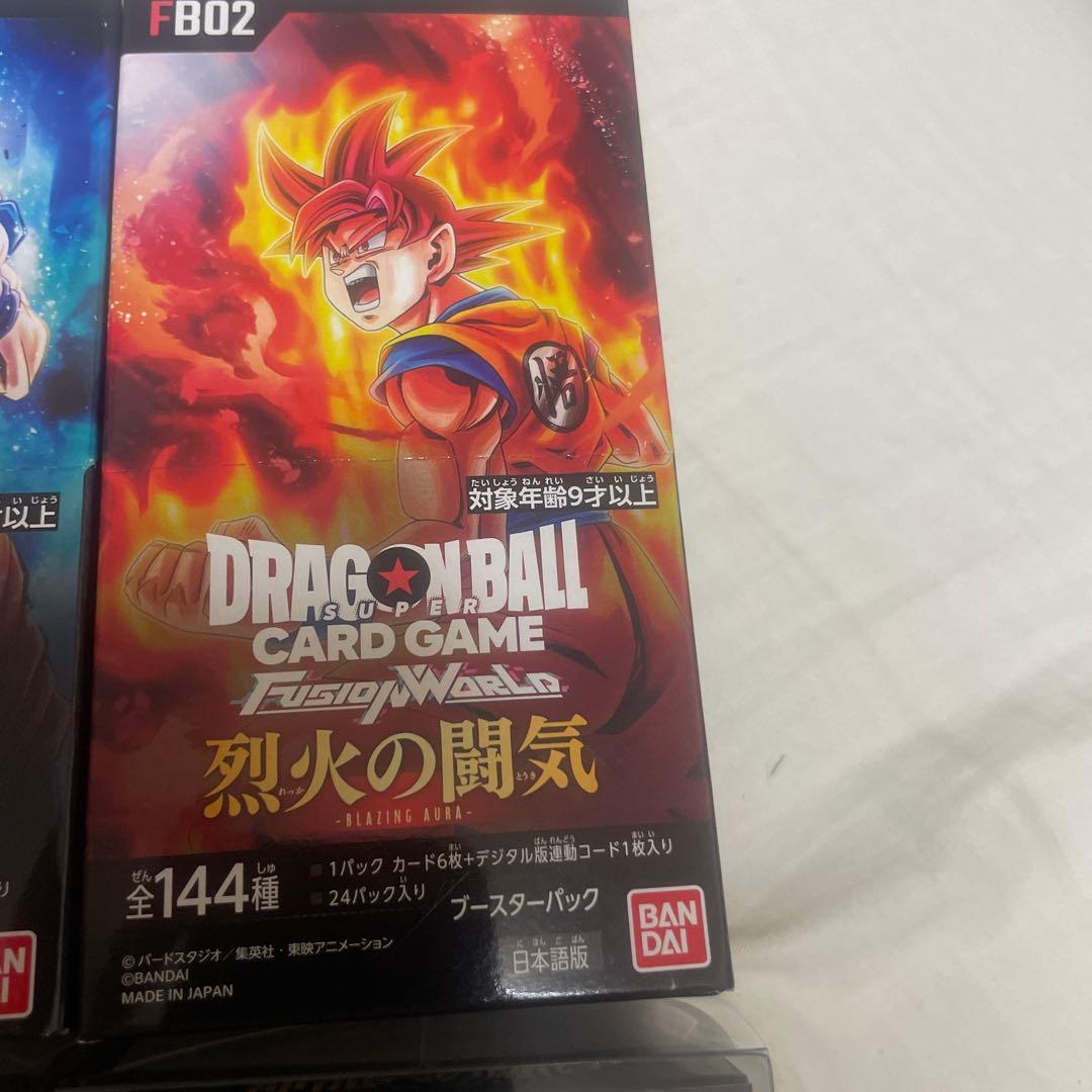 新品テープ付★ドラゴンボールカード　覚醒烈火神龍咆哮マンガブースターBoxセット