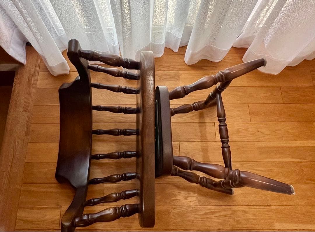 飛騨産業】回転式　高級木製アームチェア