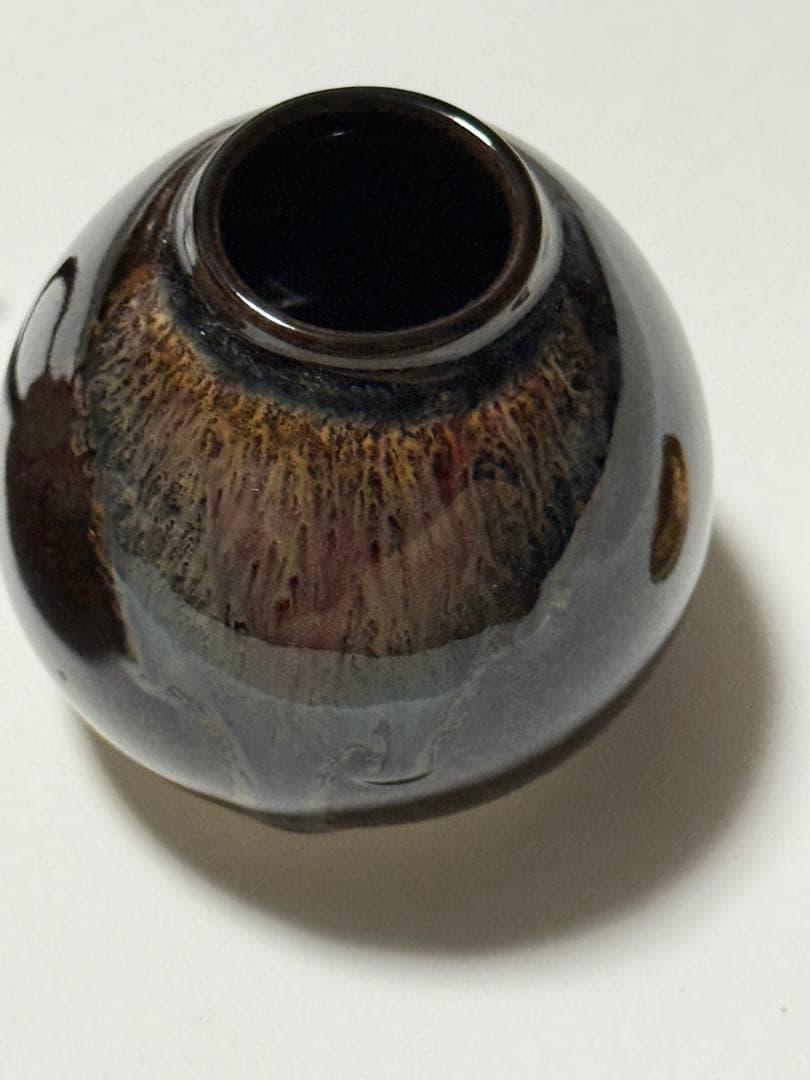 唐物 茄子茶入 茶器 茶入 陶器 茶道具 仕覆付 龍村美術織物製、文