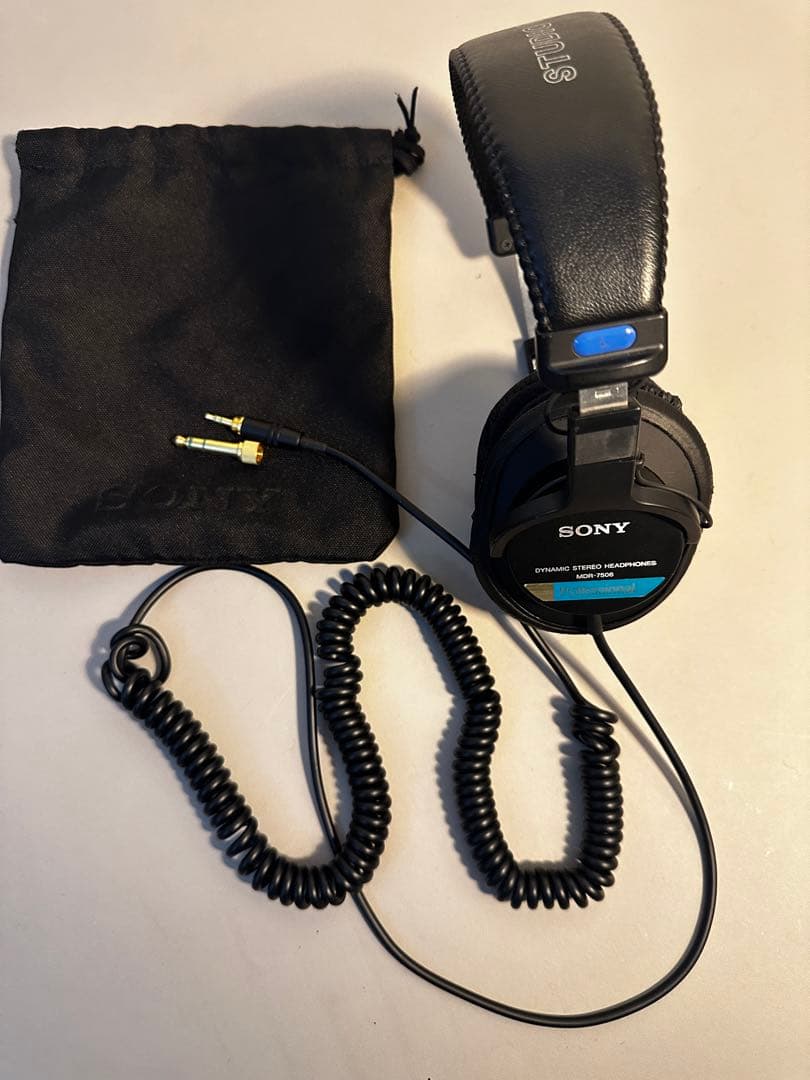 SONY MDR-7506 ヘッドホン スタジオモニター 青帯 コストパフォーマンスに優れた定番のモニターヘッドホン SONY MDR-7506