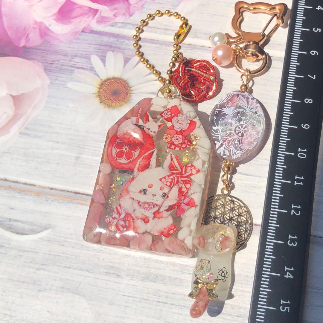 9/10、9点☆猫 キーホルダー 天然石 レジン まとめ売り