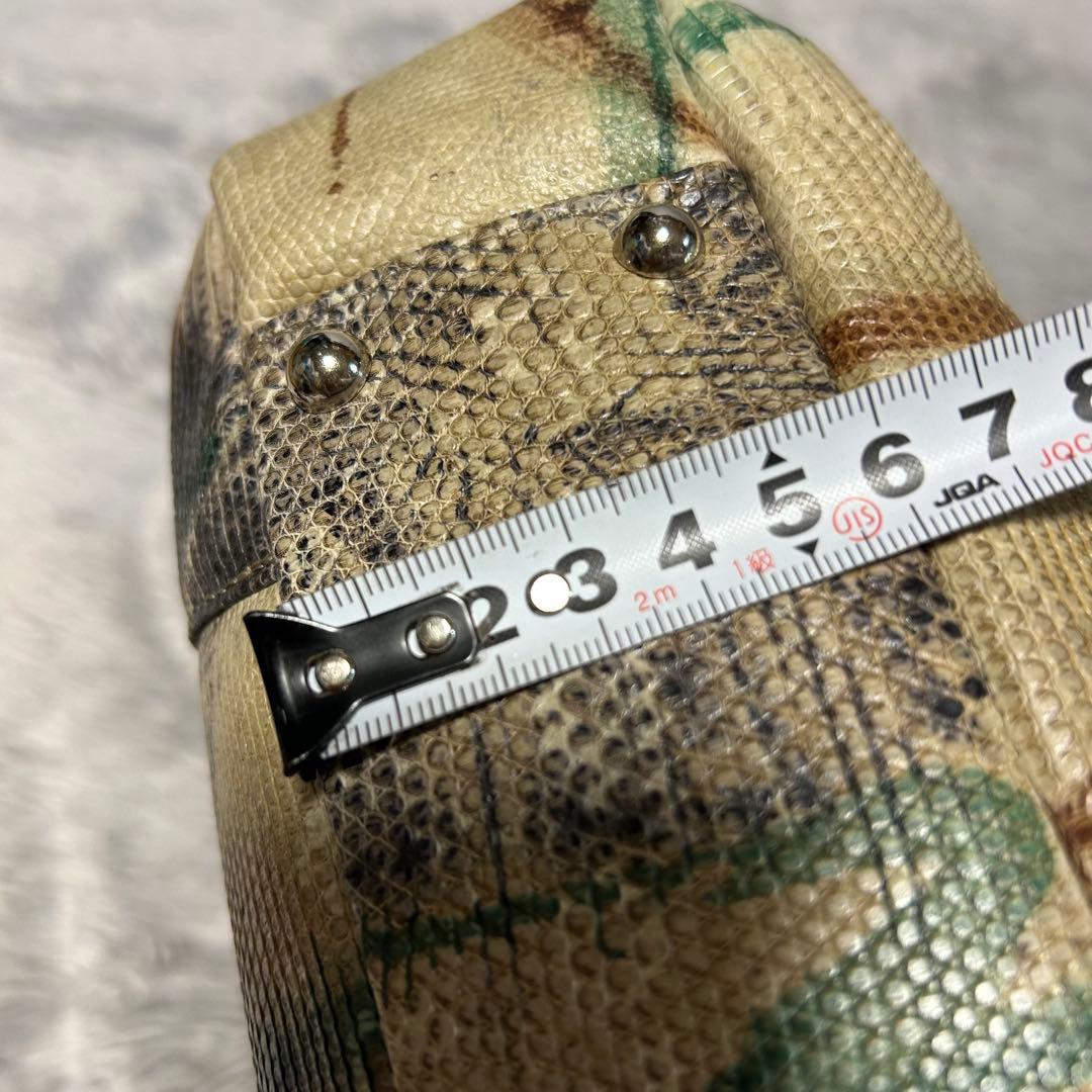 JRA認定 エキゾチックレザー リザード ショルダーバッグ　ハンドバッグ