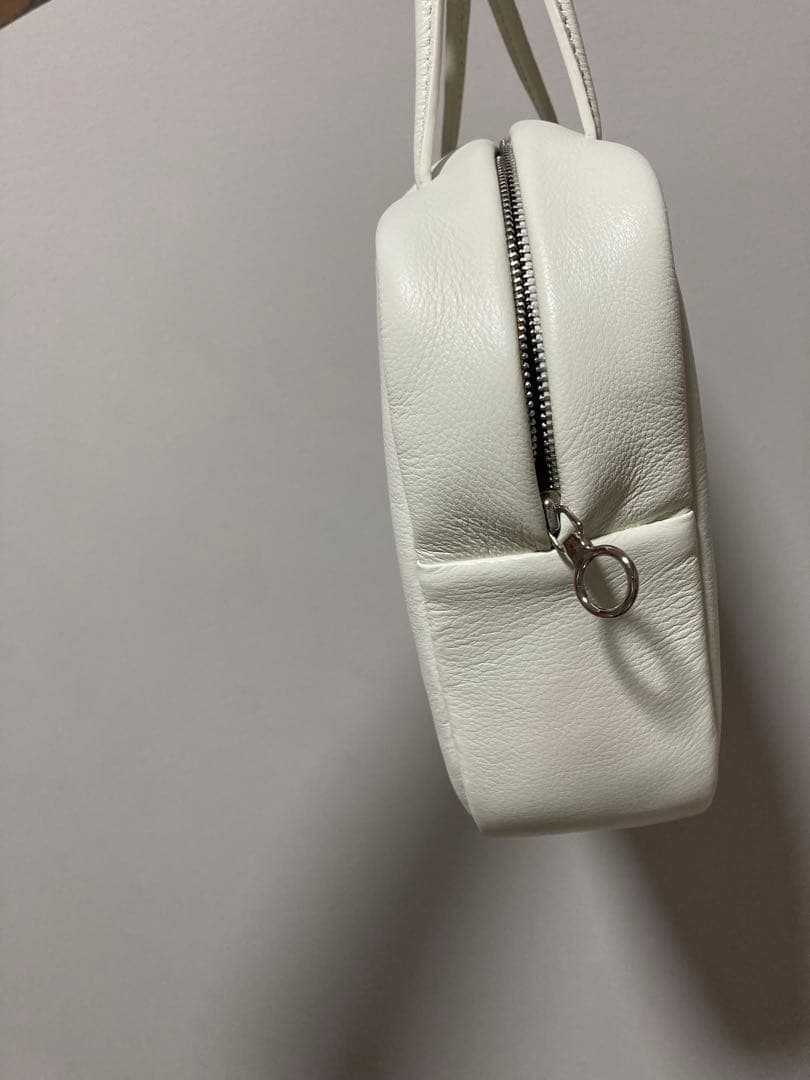 Aeta ホワイト スクエアハンドバッグ