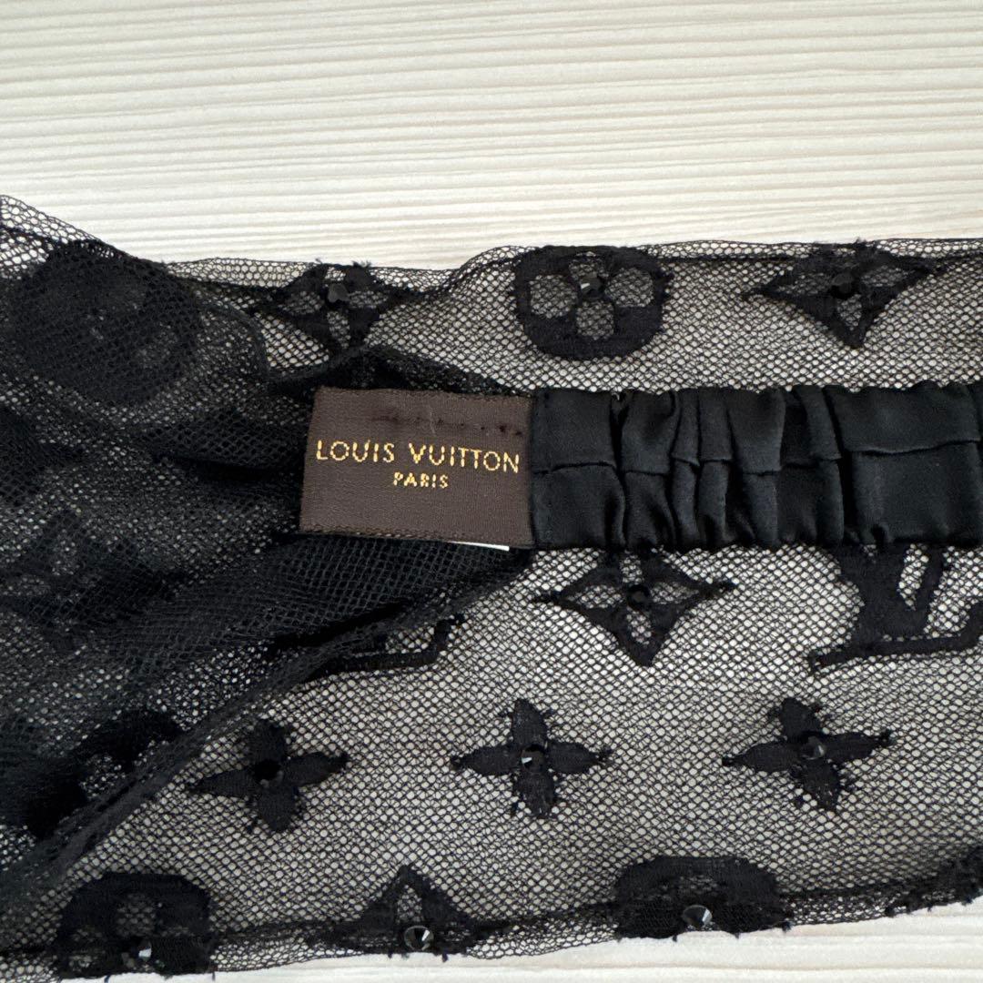 マンズ　Louis Vuitton ブラックレースヘアバンド
