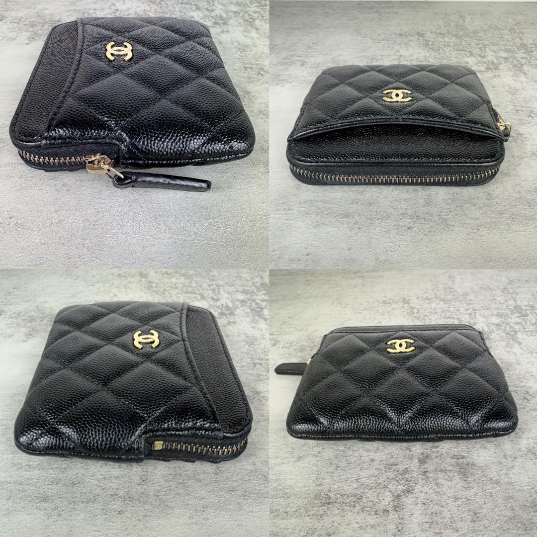 CHANEL キャビアスキン　マトラッセ　ケース　フラグメントケース