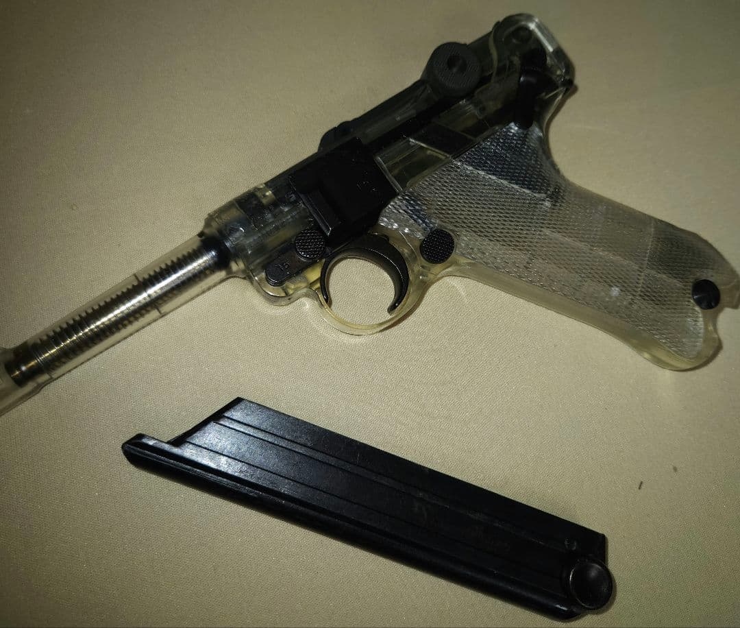 タナカ　LUGER P08 4インチモデル　スケルトン仕様マガジン新品