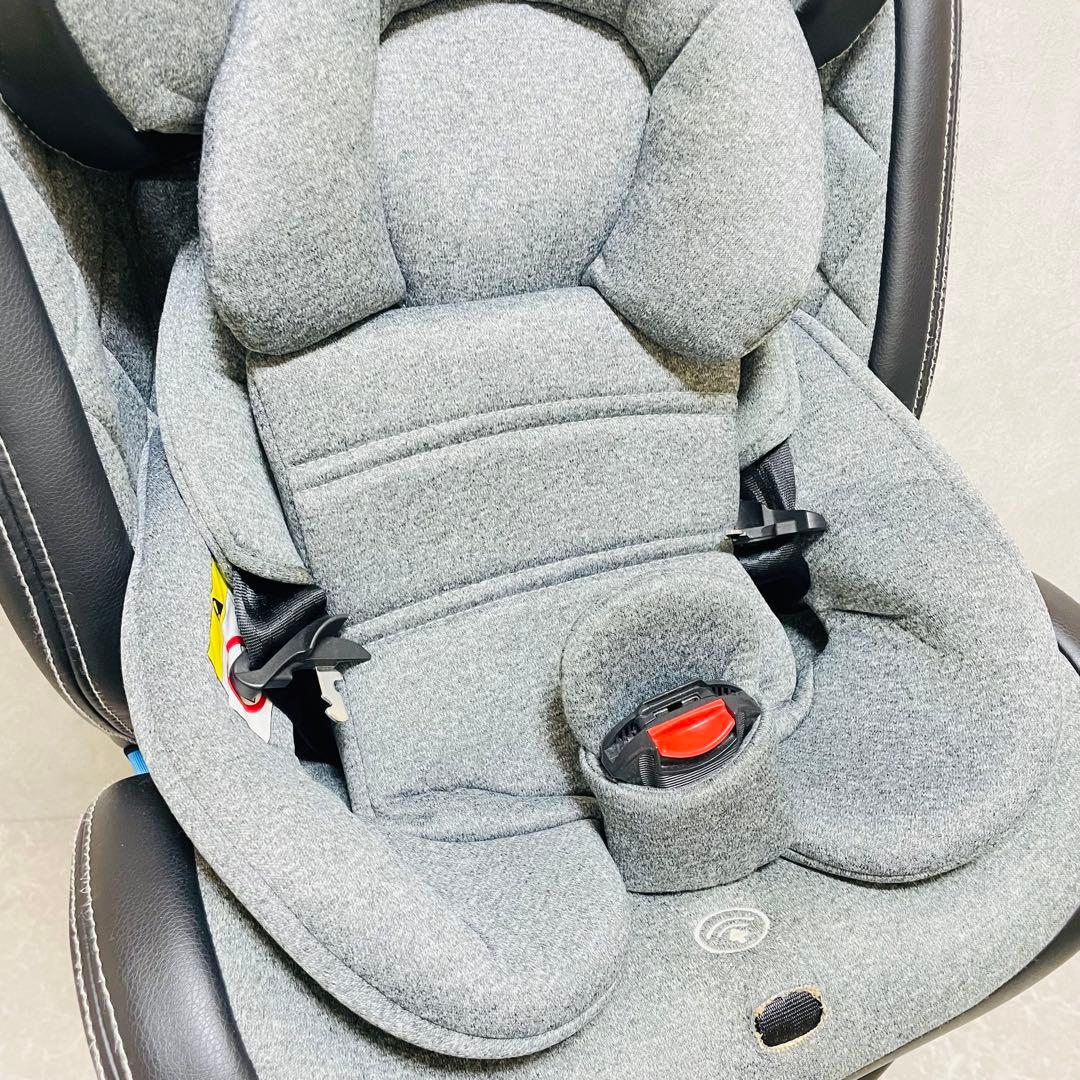 美品 日本育児 グロウフィット ISOFIX チャイルドシート 新生児 回転式